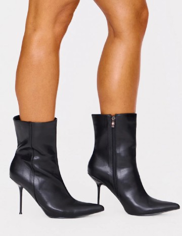 Botine PrettyLittleThing, negru