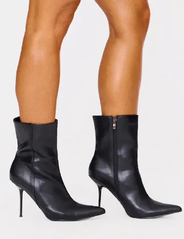 Botine PrettyLittleThing, negru Negru