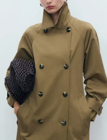 Trench Mango, kaki Verde