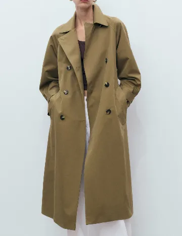 Trench Mango, kaki Verde