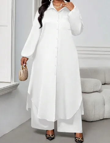 Compleu SHEIN CURVE, alb