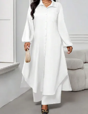 Compleu SHEIN CURVE, alb