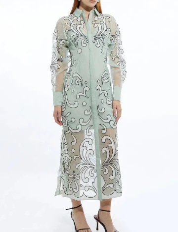 Rochie medie Karen Millen, verde Verde