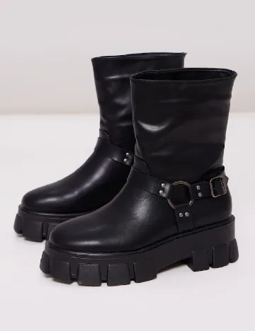 Ghete PrettyLittleThing, negru Negru