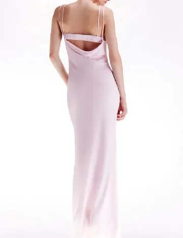 Rochie lunga Karen Millen, roz pal