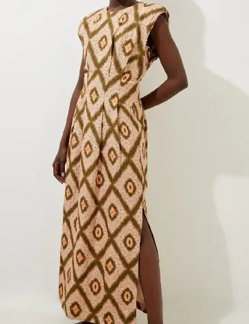 Rochie lunga Karen Millen, crem