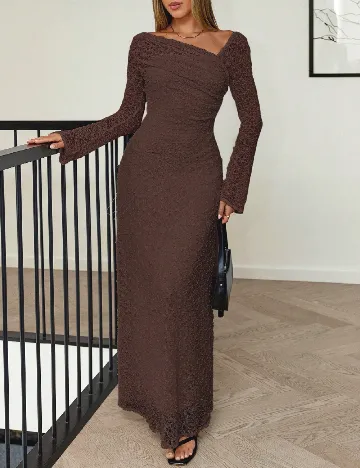 Rochie lunga SHEIN, maro Maro