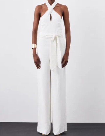 Salopeta Karen Millen, alb