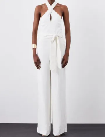 Salopeta Karen Millen, alb Alb