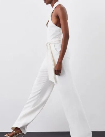 Salopeta Karen Millen, alb