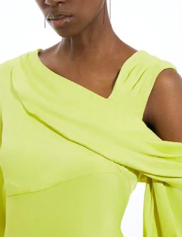 Rochie lunga Karen Millen, verde neon