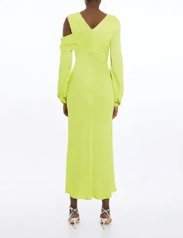 Rochie lunga Karen Millen, verde neon