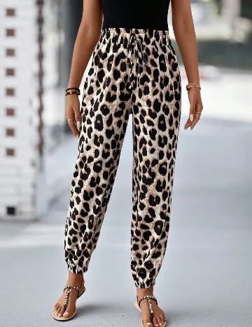 Pantaloni SHEIN, animal print Animal print