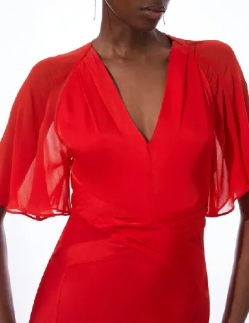 Rochie lunga Karen Millen, rosu Rosu