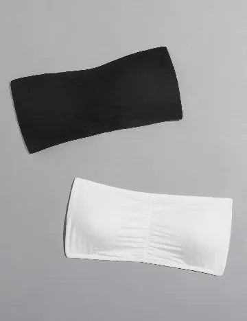 Set sutiene 2 bucati Romwe, alb/negru