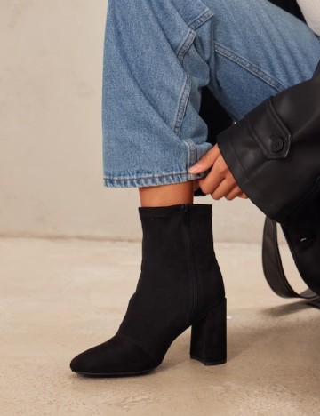 Botine PrettyLittleThing, negru