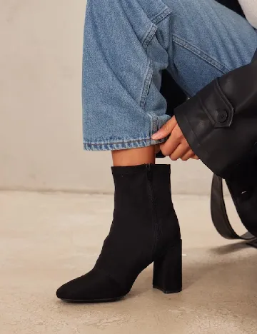 Botine PrettyLittleThing, negru Negru