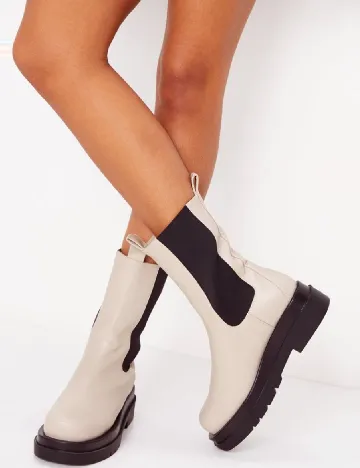 Ghete PrettyLittleThing, crem Crem