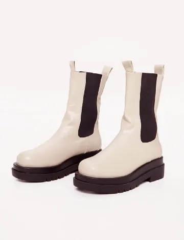 Ghete PrettyLittleThing, crem Crem