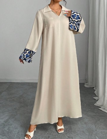 Rochie lunga SHEIN, crem