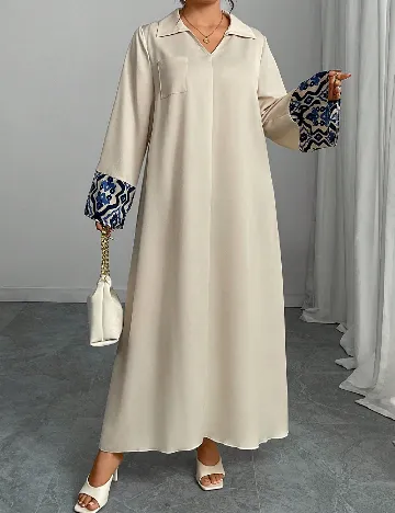 Rochie lunga SHEIN, crem Crem