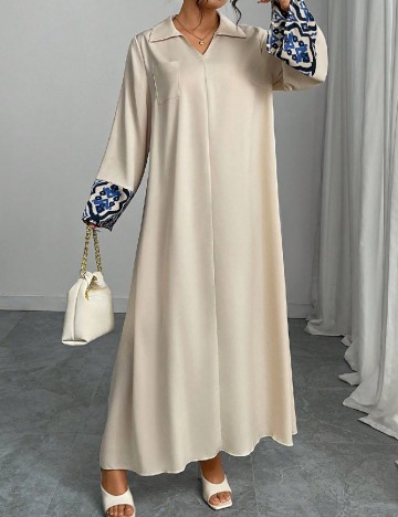 Rochie lunga SHEIN, crem