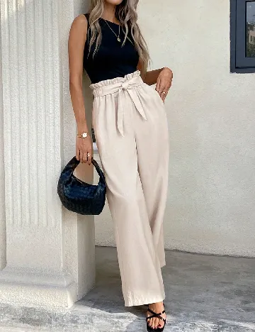 Pantaloni SHEIN, ecru