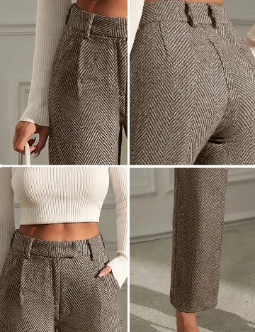 Pantaloni SHEIN, maro