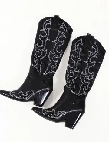 Cizme PrettyLittleThing, negru Negru