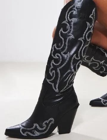 Cizme PrettyLittleThing, negru Negru