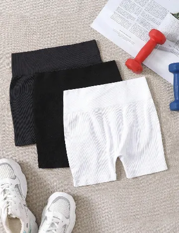 Set Pantaloni scurti 3 bucati SHEIN, mix culori