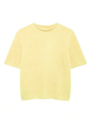 Tricou SHEIN, galben deschis