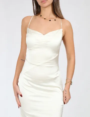 Rochie lunga SHEIN, ecru Alb