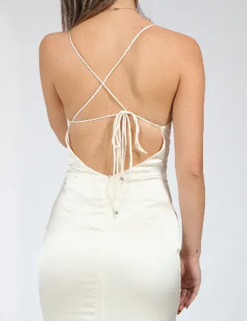 Rochie lunga SHEIN, ecru Alb