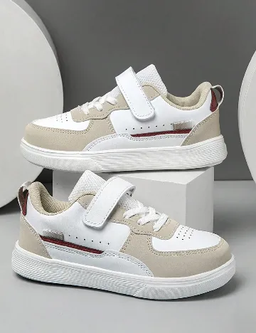 Adidasi Shein Kids, alb/bej