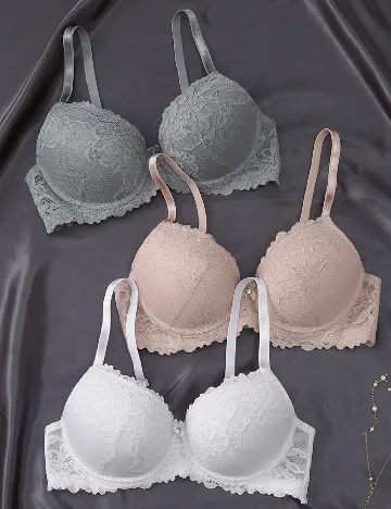 Set sutiene 3 bucati SHEIN, mix culori