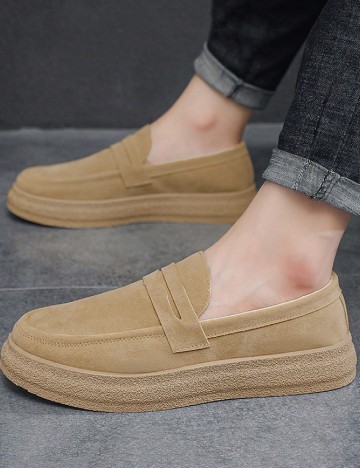 Mocasini SHEIN, maro deschis