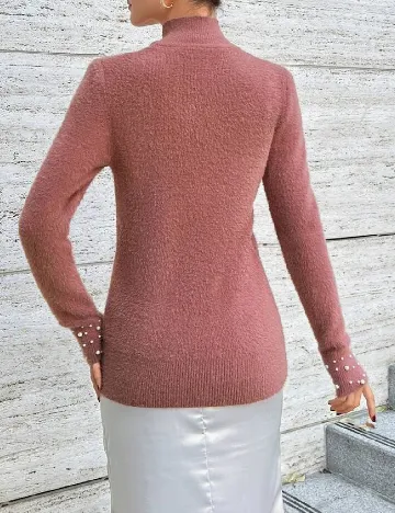 Pulover SHEIN, roz pudra inchis