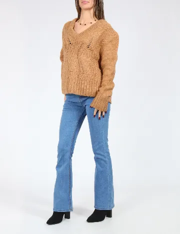 Pulover Oversize SHEIN, maro Maro