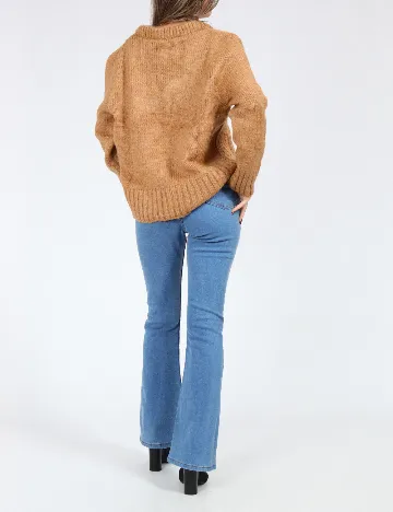 Pulover Oversize SHEIN, maro Maro