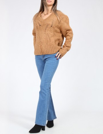 Pulover Oversize SHEIN, maro