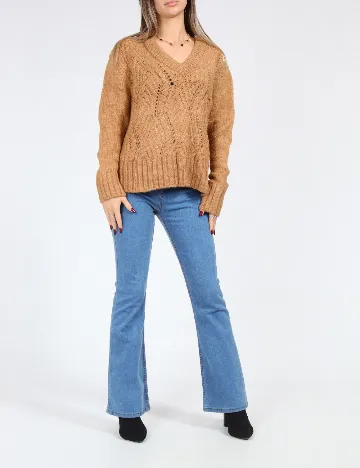 Pulover Oversize SHEIN, maro Maro