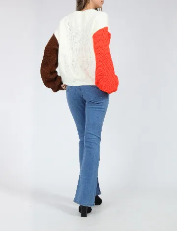 Pulover SHEIN, alb Alb