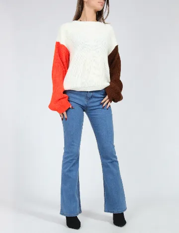 Pulover SHEIN, alb Alb