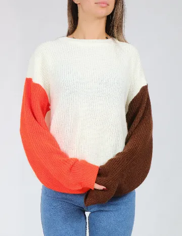 Pulover SHEIN, alb Alb