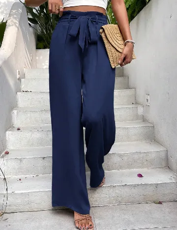 Pantaloni SHEIN, albastru Albastru