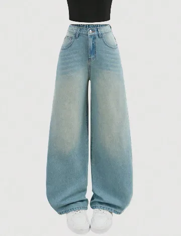 Blugi Shein Kids, albastru Albastru