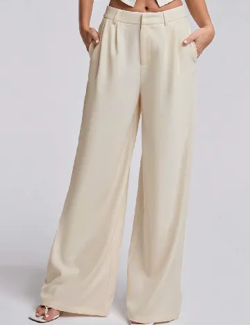 Pantaloni SHEIN, ecru