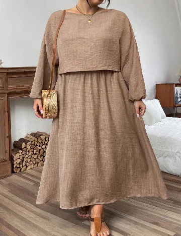 Compleu SHEIN CURVE, maro