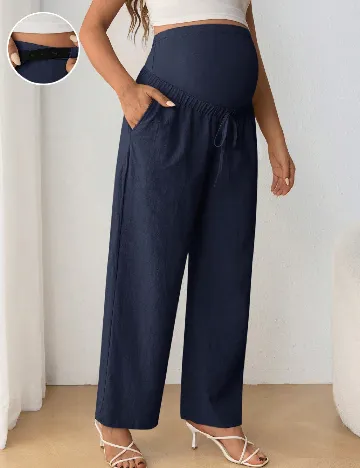 Pantaloni SHEIN Maternity, albastru